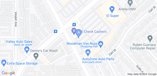Map to Alliance San Fernando Valley